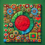 image of bangladesh flag multiple squares
