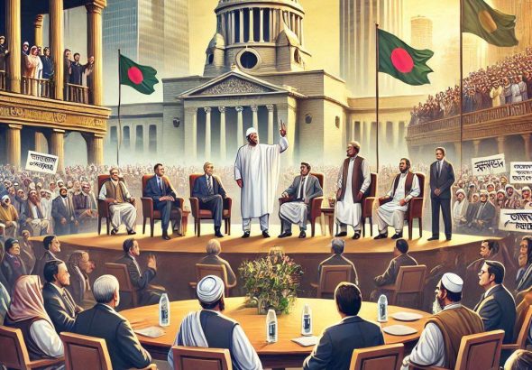 image of political meeting in bangladesh on economy and social issues 2